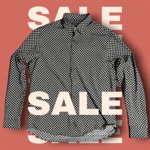 Michael Kors Black and White Patterned Shirt